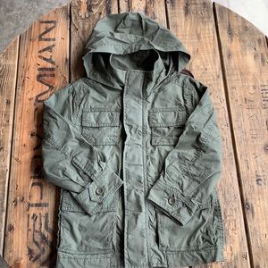 Boys jersey lined military styled jacket.